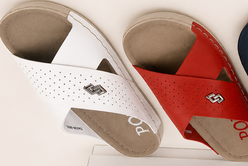 WalkWell Cross-Strap Comfort Slides