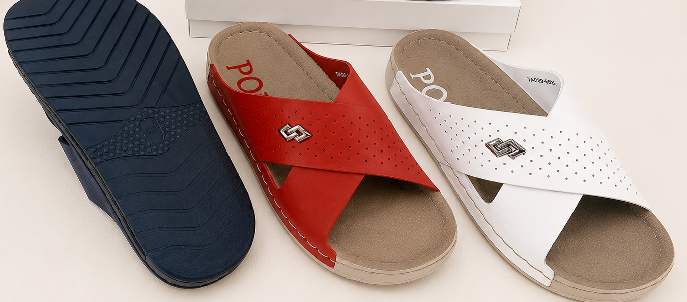 WalkWell Cross-Strap Comfort Slides