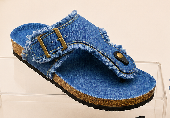 WalkWell Denim Comfort Sandals