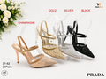 WalkWell Luxury Crystal Slingback Heels