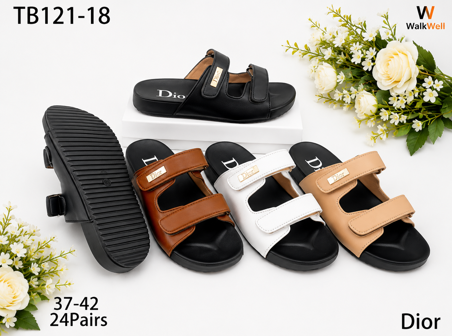 WalkWell Double-Strap Comfort Slides