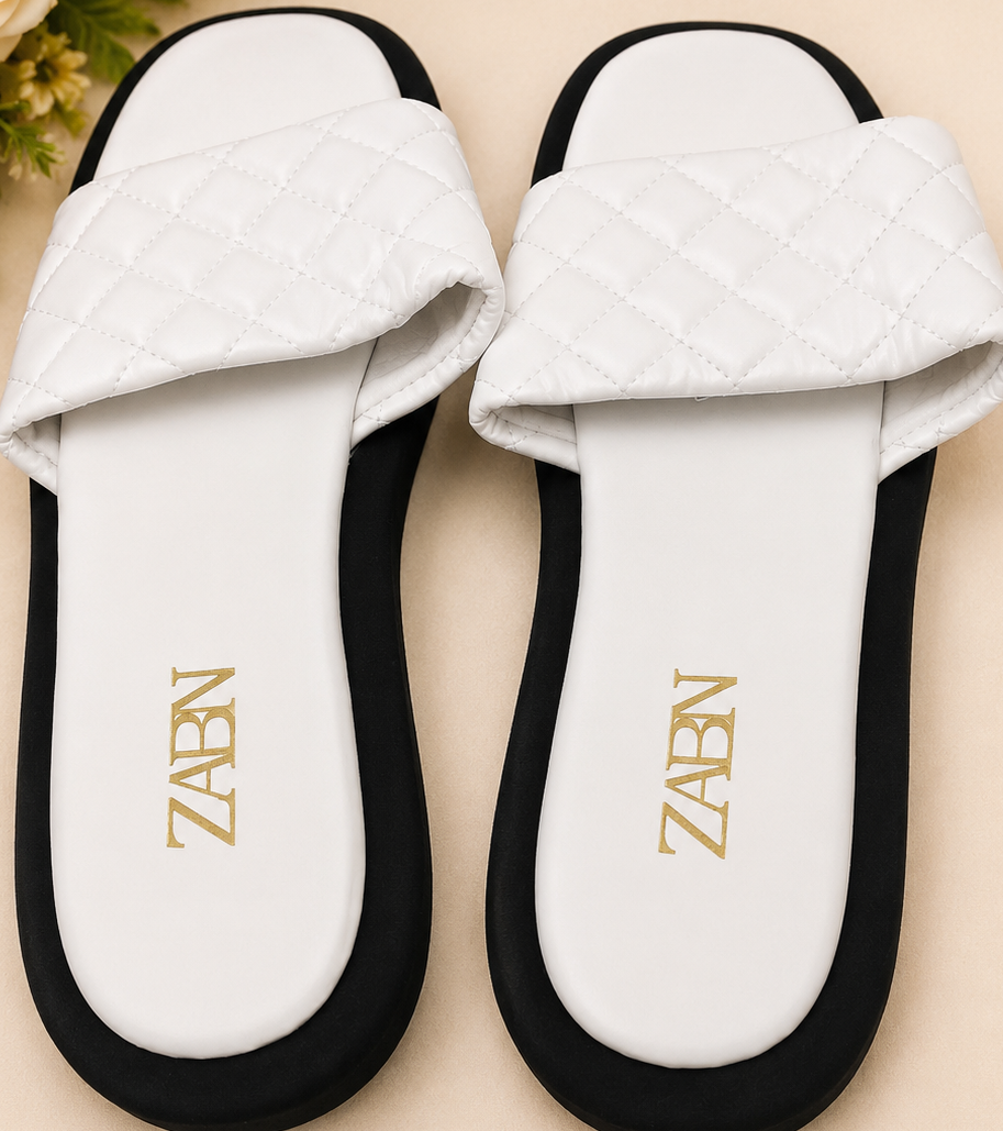 WalkWell Quilted Comfort Slide Sandals