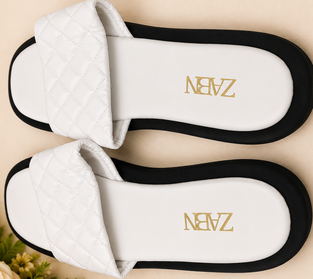 WalkWell Quilted Comfort Slide Sandals