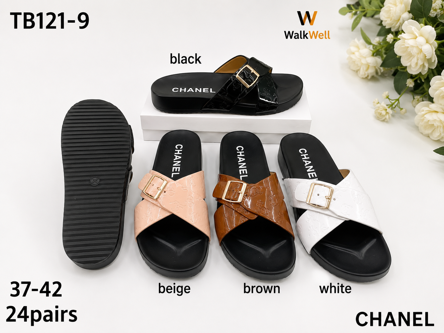 WalkWell Premium Cross-Band Slides